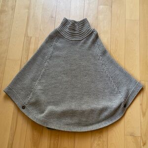 Joules, big girls Knit Poncho Sweater - Gray